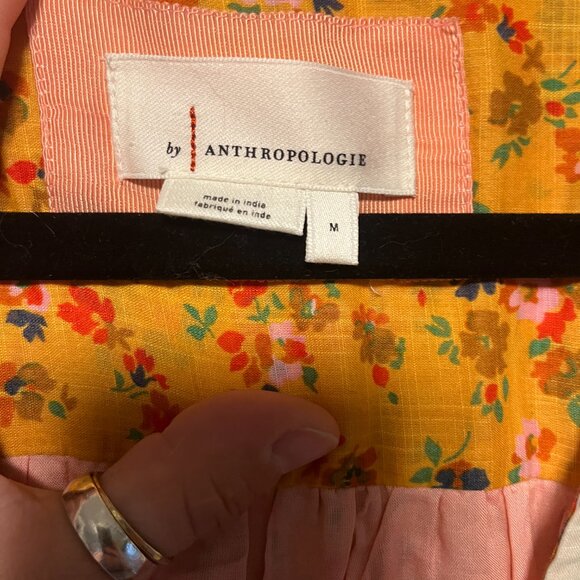 Anthropologie Multicolor Patchwork Button Front Midi Dress – Women’s M - Picture 2 of 8